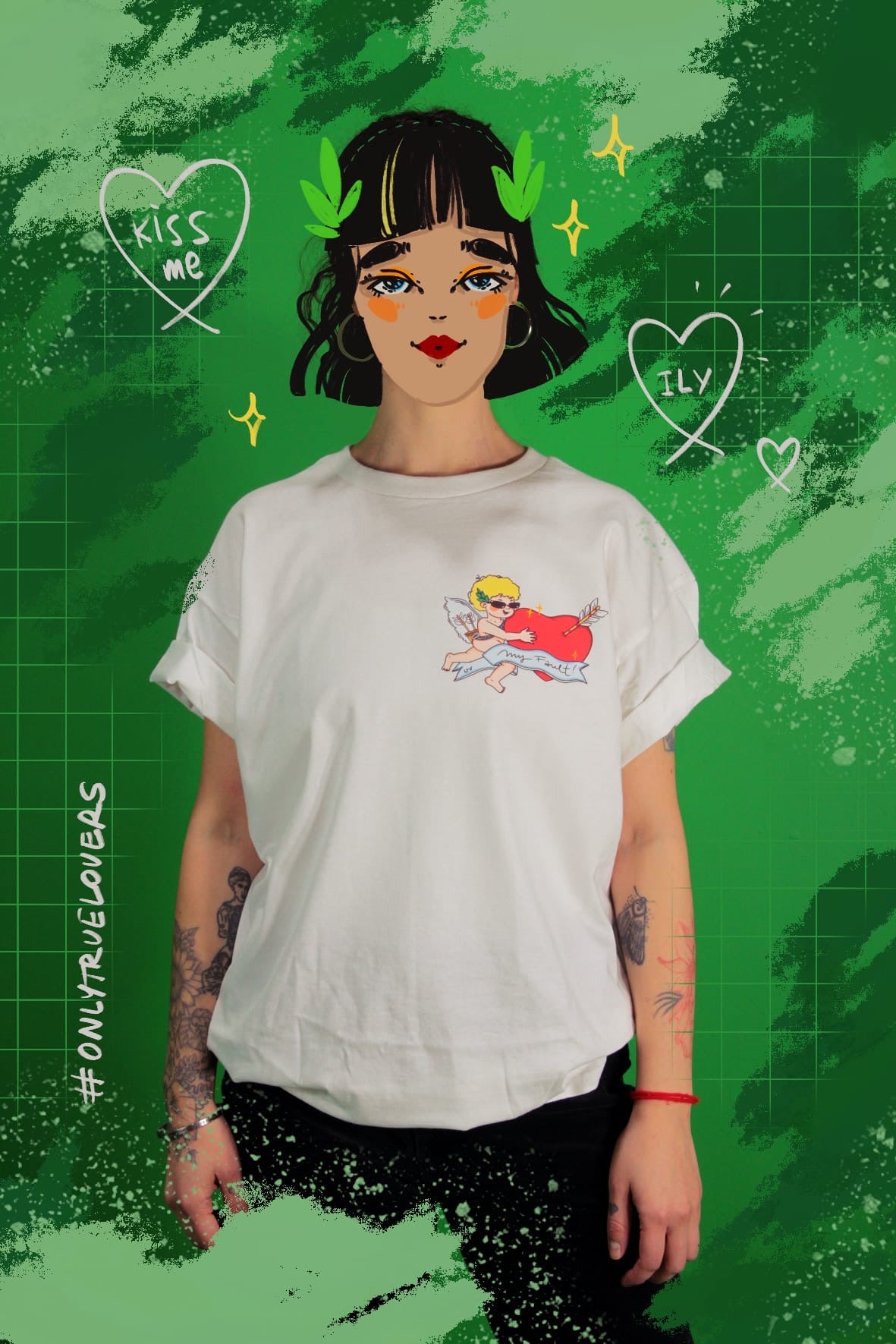 My Fault -chest print T