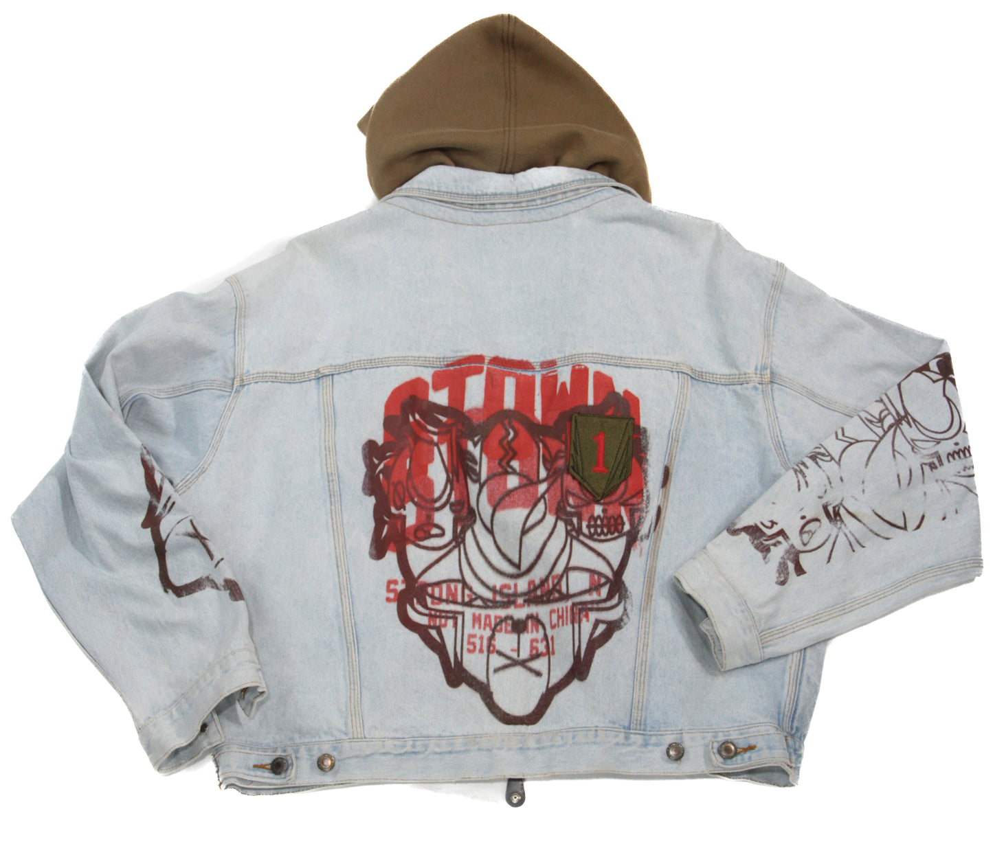 Hooded Vintage denim 