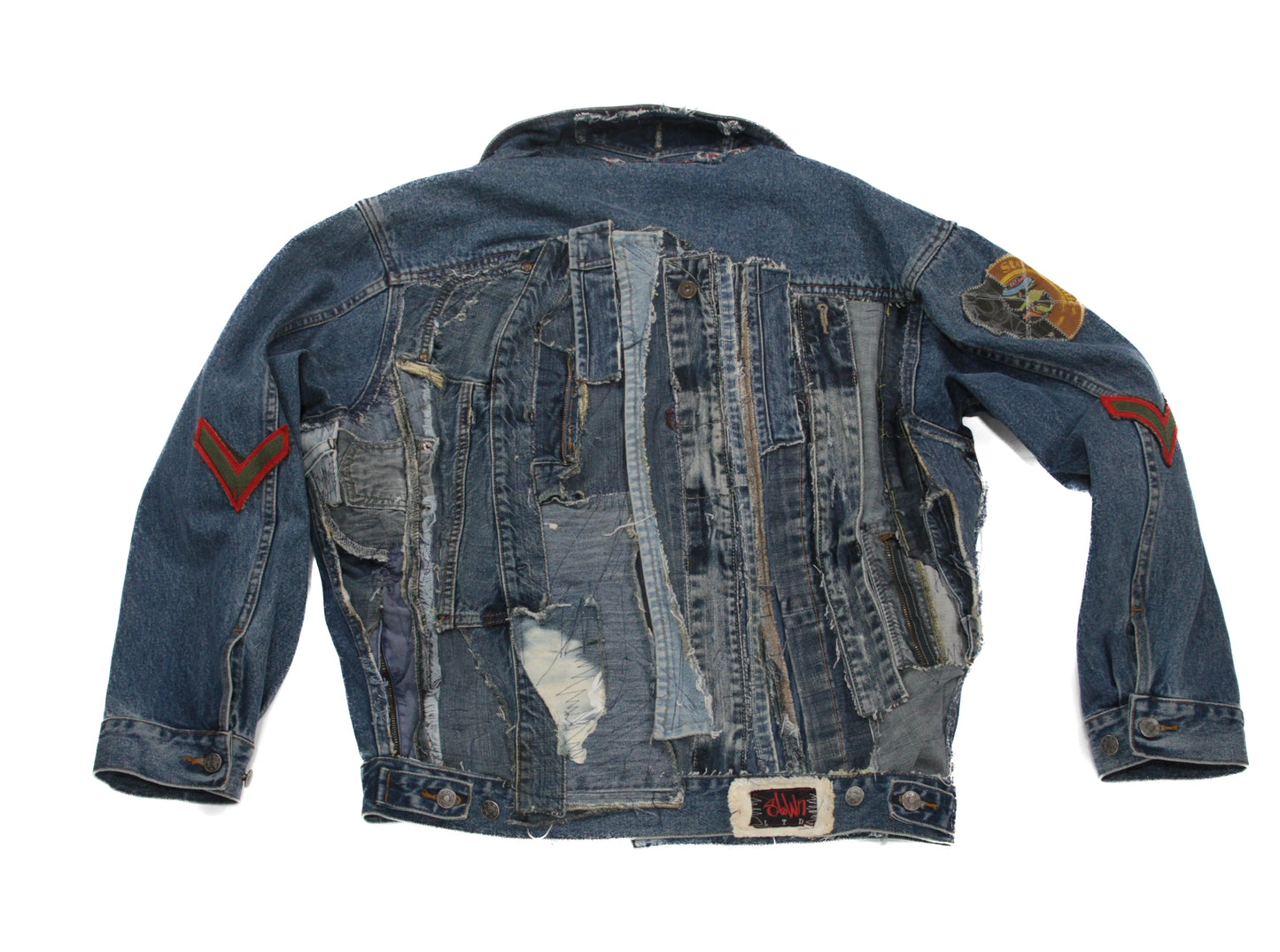 Crazy denim piece