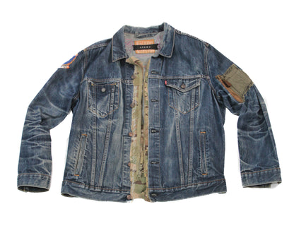 Denim Army  Patchwork Jacket