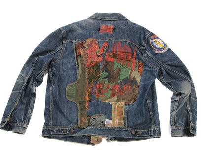 Denim Army  Patchwork Jacket
