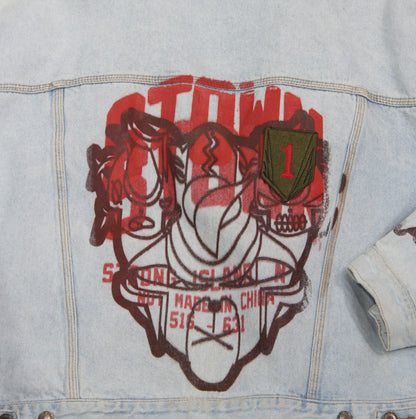 Hooded Vintage denim&nbsp;