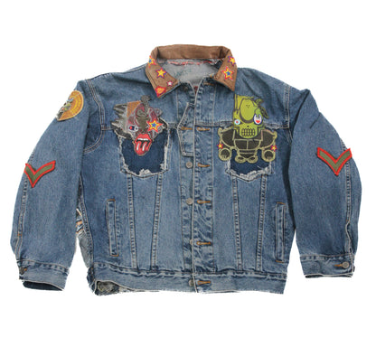 Crazy denim piece
