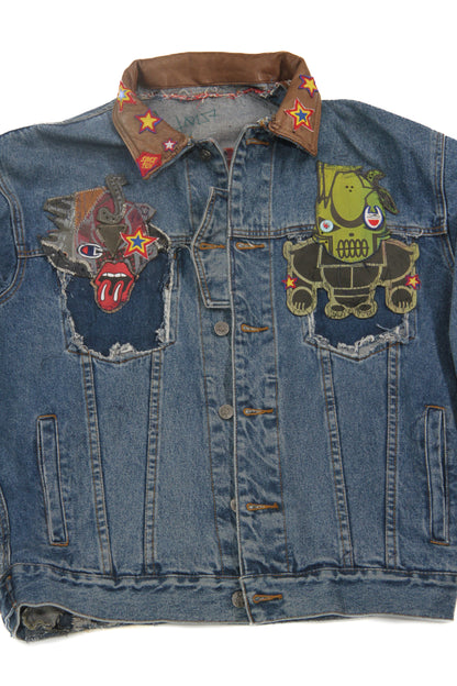 Crazy denim piece